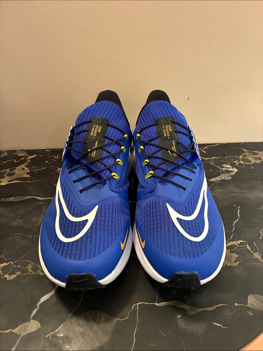 Nike-Pegasus FlyEase Wide 'Racer Blue White Sneakers in 10